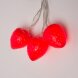 ULD-S0400-010/STB/2AA RED IP20 STRAWBERRY Гирлянда светодиодная на батарейках 2AA (не в/к), «Клубника», 4м. 10 светодиодов. Красный свет. Провод прозрачный. TM Uniel.