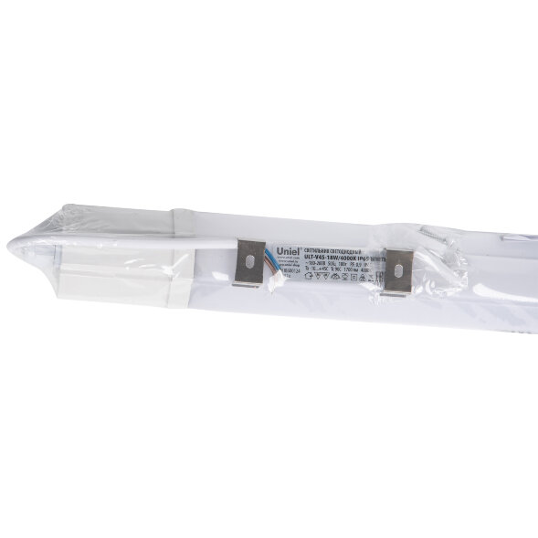 ULT-V45-18W-4000K IP65 WHITE Светильник светодиодный линейный. Белый свет 4000K. Корпус белый. ТМ Uniel