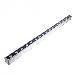 ULF-L52-18W-6400K-L100 220V IP65 SILVER Прожектор светодиодный линейный. 1000мм. Дневной свет 6400К. 2500Лм. Алюминий. TM Uniel