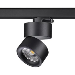 358787 PORT NT21 101 черный Трехфазный трековый светодиодный светильник IP20 LED 25W 4000K 2200Лм 10