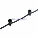 Гирлянда Belt-Light 2 жилы, 100м, шаг 40см, 225 патронов E27, IP65, черный провод NEON-NIGHT