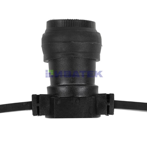 Гирлянда Belt-Light 2 жилы, 100м, шаг 40см, 225 патронов E27, IP65, черный провод NEON-NIGHT