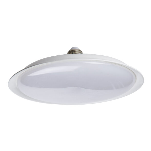 LED-U220-40W/4000K/E27/FR PLU01WH Лампа светодиодная. Форма «UFO», матовая. Белый свет (4000K). Картон. ТМ Uniel
