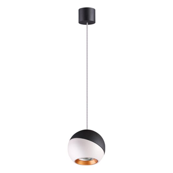 358155 NT19 024 черный/белый/золото Подвесной светильник IP20 LED 4000K 6W 220V BALL