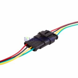 DJ7031-1.5-21 автомобильный разъем гнездо с проводом 20см (3-х контактный)