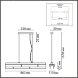 8006/5A MODERNI LN25 164 белый/никель, белый металл/металл Подвесной светильник Е14 5*40W 220V DANA