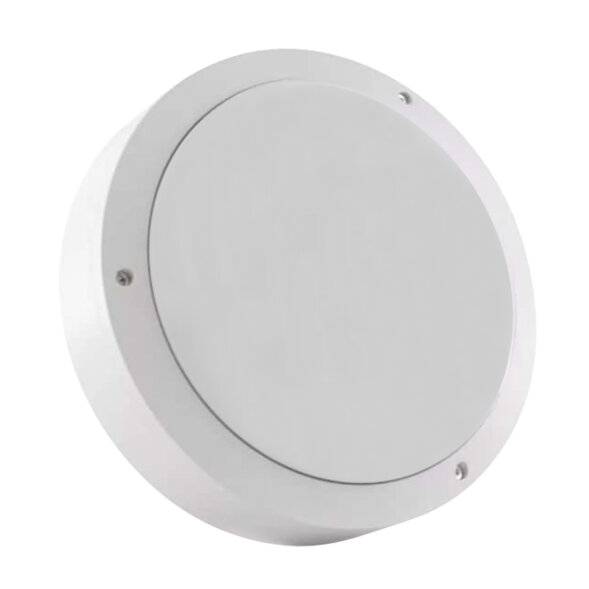 ULW-K13A 10W-5000K IP65 WHITE Светильник светодиодный влагозащищенный. Круг. Белый свет 5000K. 1200Лм. 150X60мм. Корпус белый. ТМ Uniel