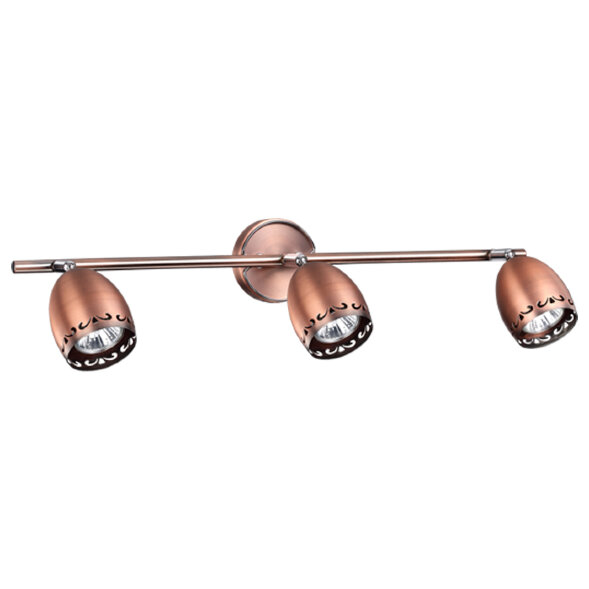 370561 NT19 107 медь Накладной светильник IP20 GU10 3*50W 230V VETERUM