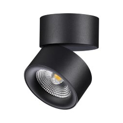 358781 OVER NT21 153 черный Светильник накладной светодиодный IP20 LED 25W 4000K 2200Лм 100-265V GRO