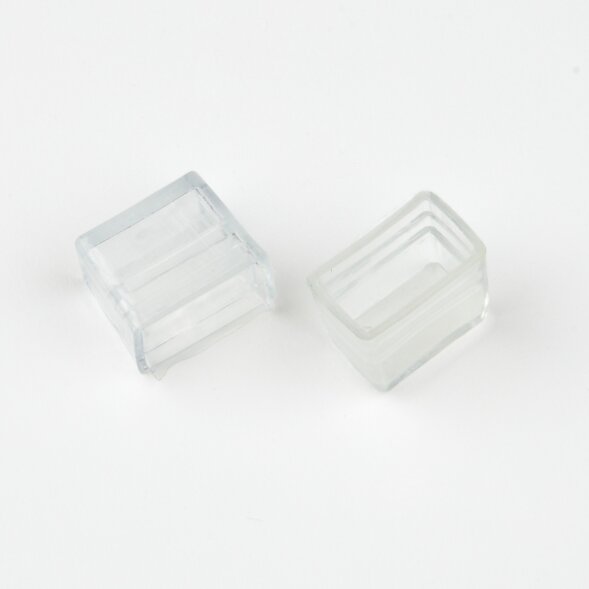 UCW-N11 CLEAR 025 POLYBAG Изолирующий зажим заглушка для светодиодных лент ULS-N11 NEON 24В. 8x16мм. Цвет прозрачный. 25 штук в пакете. TM Uniel