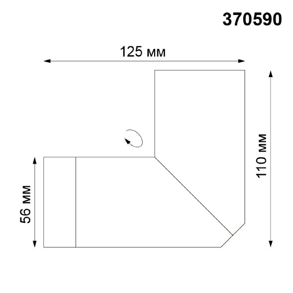 370590 NT19 097 серебристый черный Накладной светильник IP20 GU10 50W 220-240V ELITE