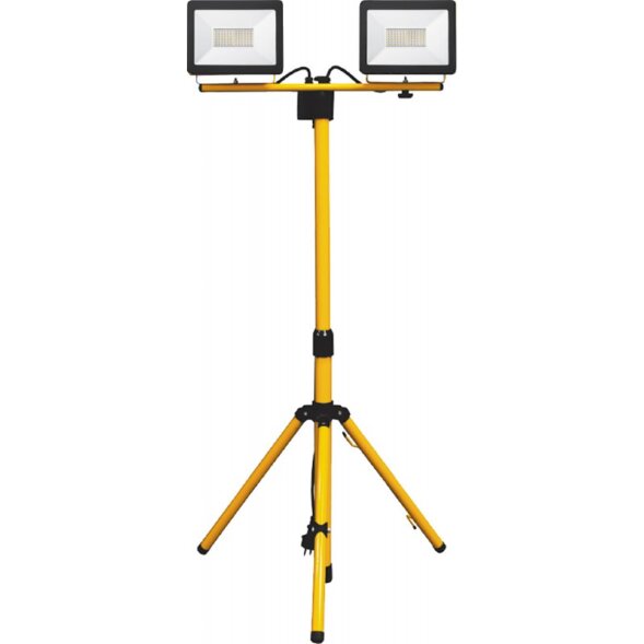 Прожектор на штативе , 2*30W 6400К 230V черный IP65  , LL-502