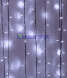 Гирлянда Занавес 1 x 6 м Белый 220В, 600 LED, Провод Черный ПВХ, IP54
