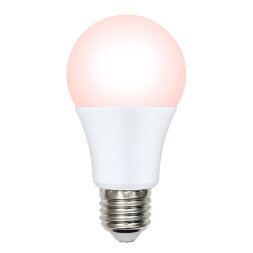 LED-A60-9W-SCEP-E27-FR-DIM IP65 PLO65WH Лампа светодиодная диммируемая для птиц. Спектр для яйценоскости. TM Uniel.