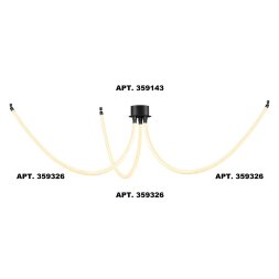 359326 KONST NT24 000 черный Светильник светодиодный IP20 LED 3000K 14W 170-265V 1360Лм RAMO