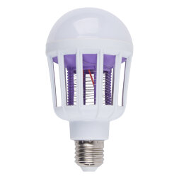 LED-А75-10W/6500К/E27/FR/MKL Лампа-ловушка светодиодная для летающих насекомых, матовая. 2 режима: 6500K+UV и UV. TM Volpe