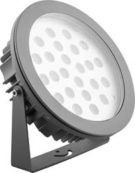 Светодиодный прожектор  ЛЮКС, D240xH240, IP67 24W AC230V, теплый белый,LL-877 , артикул 32043, FERON
