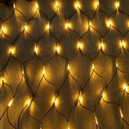 Светодиодная сеть ЖЕЛТЫЙ на черном проводе с контроллером 2х3м, 432LED LED-XG-432-2*3M-230V Y/BL (FS-001165)