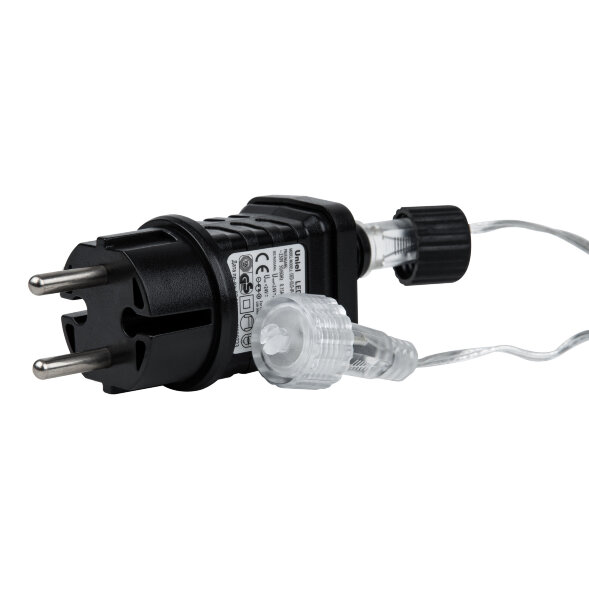 ULD-B12006-195/TTK PINK IP44 Бахрома светодиодная с эффектом мерцания, 12м. Соединяемая. 195 светодиодов. Розовый свет. Провод прозрачный. ТМ Uniel