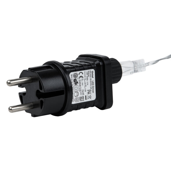 ULD-B12006-195/TTK PINK IP44 Бахрома светодиодная с эффектом мерцания, 12м. Соединяемая. 195 светодиодов. Розовый свет. Провод прозрачный. ТМ Uniel