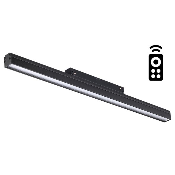 358620 SHINO NT21 038 черный Трековый низковольтный св-к диммируемый с ДУ, со сменой цв.температуры