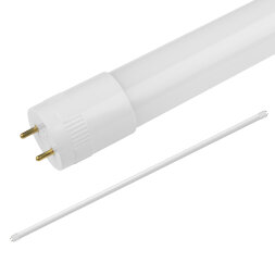 LED-T8-24W-DW-G13-FR-FIX-O Лампа светодиодная с матовым рассеивателем. Цоколь G13 неповоротный. Серия Optima. Дневной свет 6500К. Рукав. ТМ Volpe.