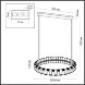 4993/80L L-VISION ODL23 375 золотой/черный Люстра LED 80W 3000K ASTURO