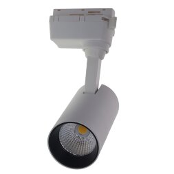 ULB-Q277 10W-4000К WHITE Светильник-прожектор светодиодный трековый. 800 Лм. Белый свет 4000К. Корпус белый. ТМ Volpe
