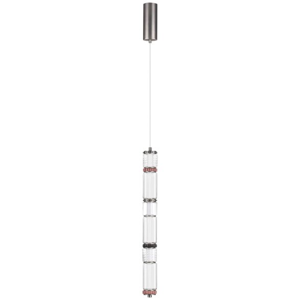 5456/18L L-VISION ODL_EX26 045 темный сатин.никель/терракот/черный Подвес LED 22W 4000K COLLIER