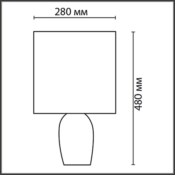 8118/1T COMFI LN25 000 серый, керамика/текстиль Настольная лампа E27 1*60W 220V AVALONA