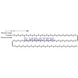 Гирлянда светодиодная Мультишарики O38мм 10м 40 LED БЕЛЫЙ черный ПВХ IP65 постоянное свечение 230В нужен блок 303-500 NEON-NIGHT