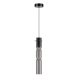 5059/5L PENDANT ODL24 459 черный/дымчатый/металл/стекло Подвес LED 5W 3000K SCROW