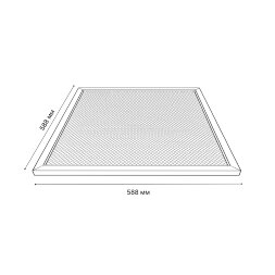 ULP-6060-36W-5000К IP40 GRILYATO WHITE Светильник светодиодный потолочный универсальный. Белый свет 5000K. 3520Лм. 588X588x25мм. Корпус белый. В комплекте с и-п. ТМ Uniel