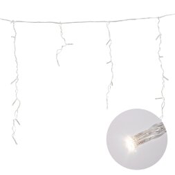 ULD-B1805-048/DTA WARM WHITE IP20  Бахрома светодиодная с контроллером, 1,8 м. 48 светодиодов.  Теплый белый свет. Провод прозрачный. TM Uniel.