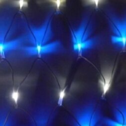 Светодиодная сеть Белый/Синий/Чёрный провод.2х4М, 540LED LED-SNLR-D-540-4*2M-S-240V-W/B-BL (FS-00-00001001)