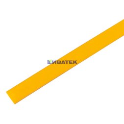 Трубка термоусаживаемая ТУТ 12,0/6,0мм, желтая, упаковка 50 шт. по 1м, PROconnect