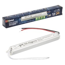 UET-VAT-024A20 12V IP20 Блок питания ультратонкий. 24Вт.  Металлический корпус. TM Uniel