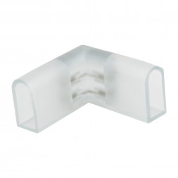 UTC-K-22-N21 CLEAR 010 POLYBAG Соединитель контактный L-образный для светодиодных лент ULS-N21 NEON 220В. 8x16мм. 2 контакта. Цвет прозрачный. 10 штук в пакете. TM Uniel