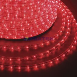 Дюралайт LED двухжильный 230В 13мм 30 LED/м КРАСНЫЙ постоянное свечение модуль 1м бухта 100м NEON-NIGHT