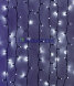 Гирлянда Занавес 1 x 9 м Белый 220В, 900 LED, Провод Черный Каучук, IP65