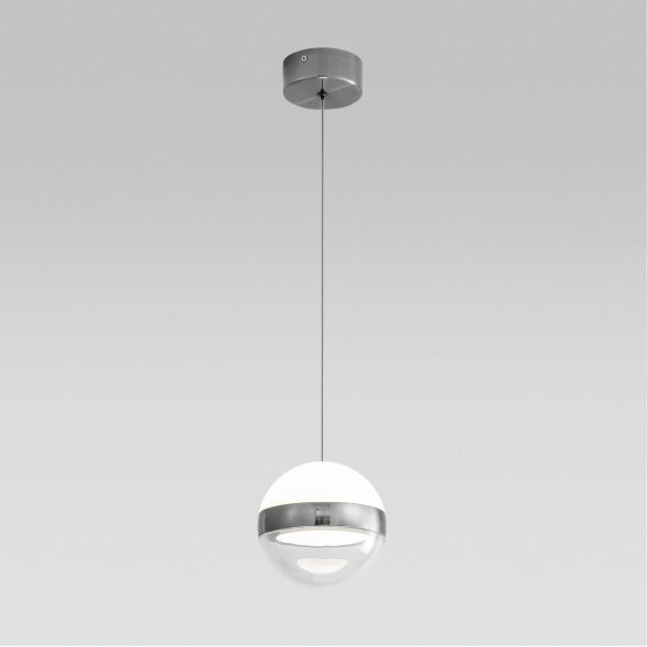 5037/9L L-VISION ODL24 511 никель/прозрачн/молочный/металл/акрил Подвес LED 9W 4000K 480лм RONI