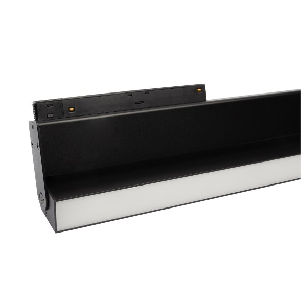 ULB-M80-22W-4000K-35 BLACK Светильник-прожектор линейный светодиодный трековый. Для магнитных шинопроводов. 2000 Лм. Белый свет 4000К. Черный. ТМ Uniel