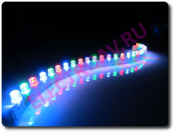 LED 18 12V 1.6W Гибкая линейка Flex (30*1 см), мощность 1,6W, R/G/B