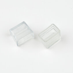 UCW-N03 CLEAR 025 POLYBAG Изолирующий зажим заглушка для светодиодных лент ULS-N03 NEON 12В. 8x16мм. Цвет прозрачный. 25 штук в пакете. TM Uniel