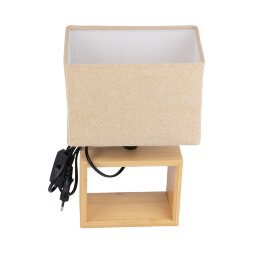 UML-B401 E27 LIGHT GREY-WOOD Светильник настольный декоративный под лампу Е27. 40W. Механический выключатель. Светло-серый. ТМ Uniel