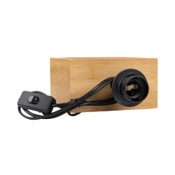 UML-B401 E27 ORANGE-WOOD Светильник настольный декоративный под лампу Е27. 40W. Механический выключатель. Оранжевый. ТМ Uniel