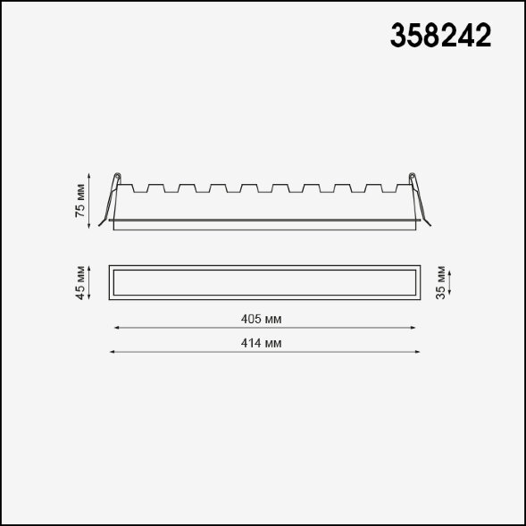 358242 NT19 083 белый Встраиваемый светильник IP20 LED 30W 85-265V HIELO