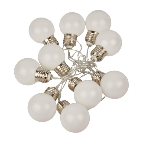 ULD-S1800-010/STB/3AA WARM WHITE IP20 BULBS Гирлянда светодиодная «Лампочки», на батарейках 3AA (не в/к),  1,8м. 10 светодиодов. Теплый белый свет. Провод прозрачный. TM Uniel