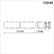 135164 SHINO NT23 055 черный Соединитель с токопроводом прямой IP20 48V FLUM