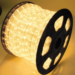 Дюралайт LED фиксинг, теплый белый, 220V, D13 мм, бухта 100м LED-DL-2W-100M-1M-240V-WW (FS-00-00001284)
